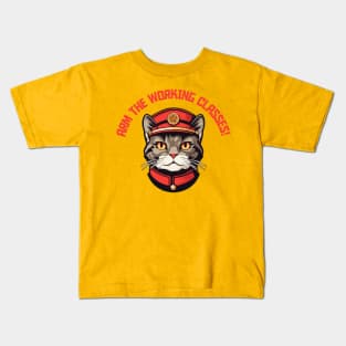 Arm The Working Classes -  Kitty Revolution! Kids T-Shirt